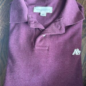 Aeropostale Burgundy Polo Shirt